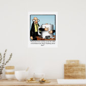 Poster humoristique du bureau d'affaires amusant (Cuisine)