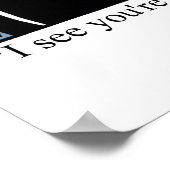 Poster humoristique du bureau d'affaires amusant (Coin)