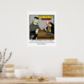 Poster humoristique du bureau d'affaires amusant (Cuisine)