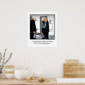 Poster humoristique du bureau d'affaires amusant (Cuisine)