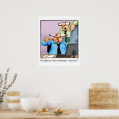 Poster humoristique du bureau d'affaires amusant (Cuisine)