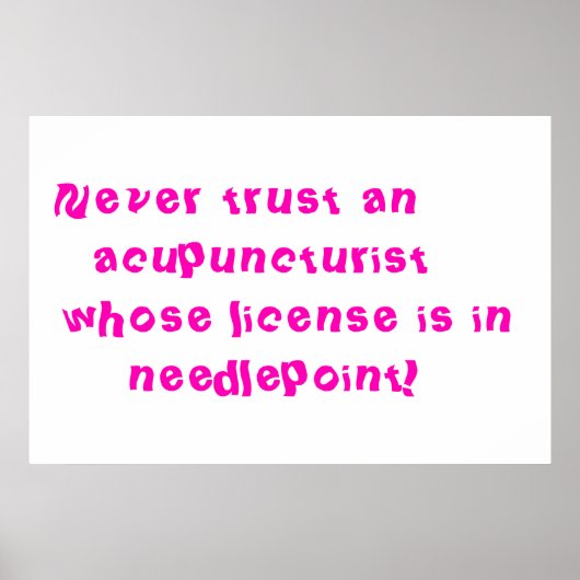 Poster Humour (Devant)