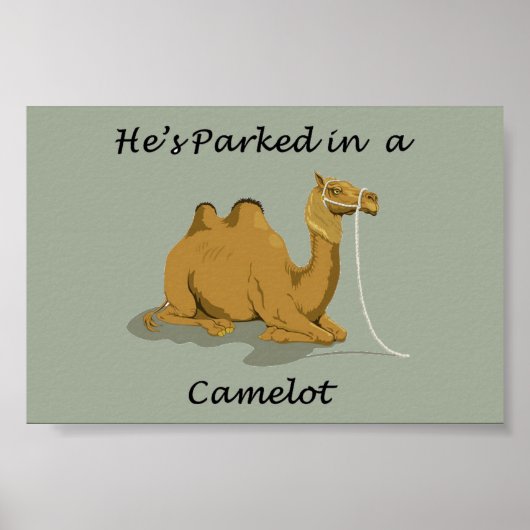 Poster Humour Camel Camelot (Devant)