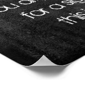 Poster humour citation texte sur le gris foncé en détress (Coin)