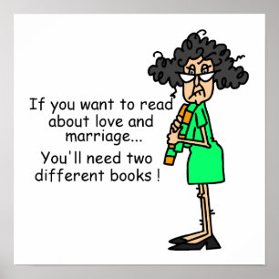 Poster Humour d'amour et de mariage