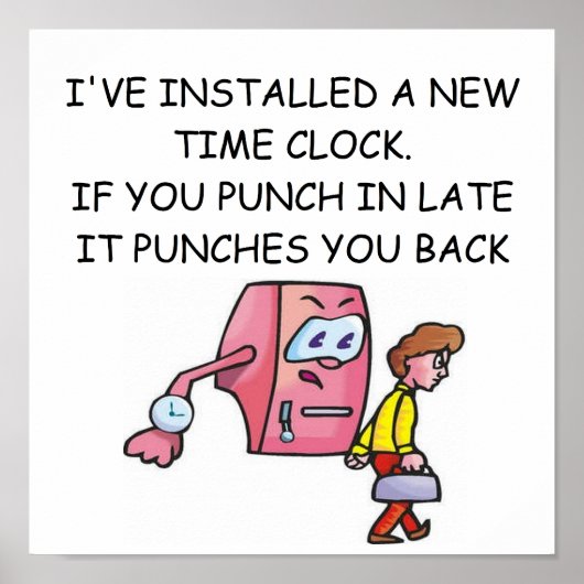 Poster humour de bureau (Devant)