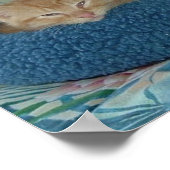 Poster Humour de chat Tabby Orange (Coin)