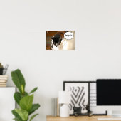 Poster Humour de chat Tuxedo (Bureau à domicile)