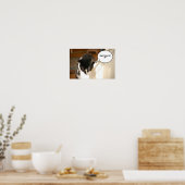 Poster Humour de chat Tuxedo (Cuisine)