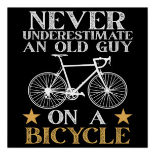 Poster Humour de cycliste drôle de vélo