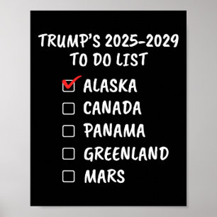 Poster Humour de fiction politique du président Donald Tr