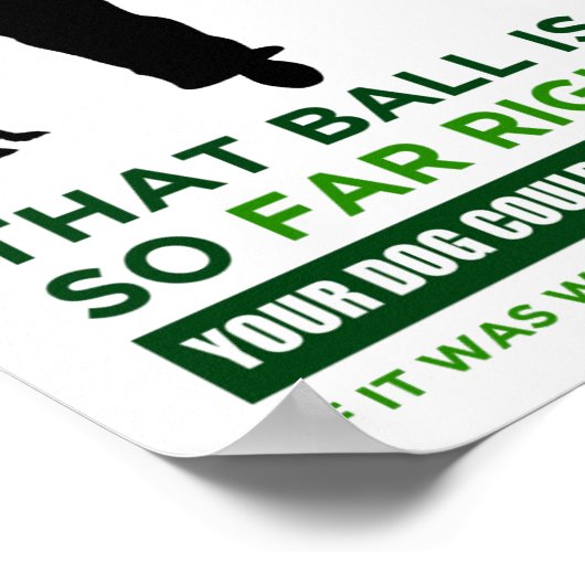 Poster Humour de golf (Coin)