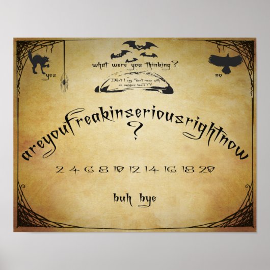 Poster Humour de la carte Spirit (Devant)