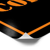 Poster Humour de la police de grammaire (Coin)