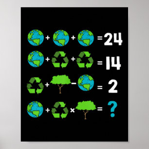 Poster Humour De L'Enseignant Math Jour De La Terre Ordre