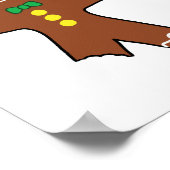 Poster Humour de Noël Gingerbread Cookie (Coin)