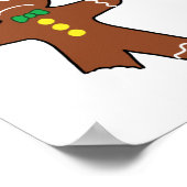 Poster Humour de Noël Gingerbread Cookie (Coin)