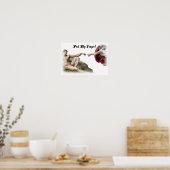 Poster Humour de Pet Qui Sent le Doigt (Cuisine)