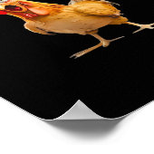 Poster Humour de poulet drôle F-Caw-F (Coin)