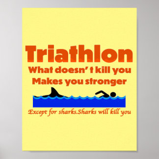 Poster Humour de triathlon