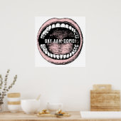 Poster Humour dentaire dentiste (Cuisine)