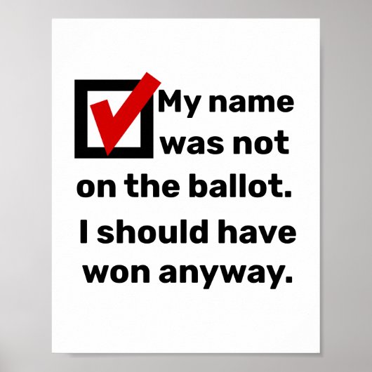 Poster Humour des élections 2024 (Devant)