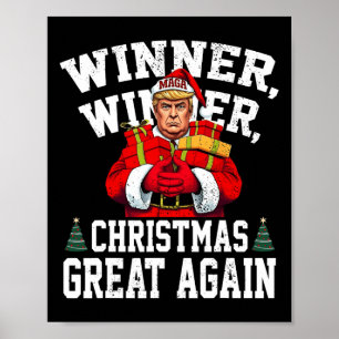Poster Humour Drôle Trump gagnant Noël Grand Ag