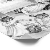 Poster Humour Louis Wain Cat (Coin)