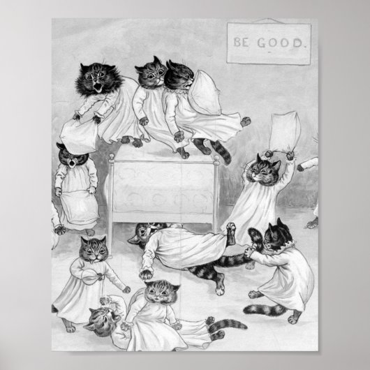 Poster Humour Louis Wain Cat (Devant)