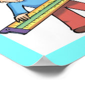 Poster humour mathématique de la règle de diapositive (Coin)