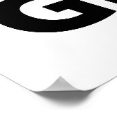 Poster Humour Numéro Pi (Coin)