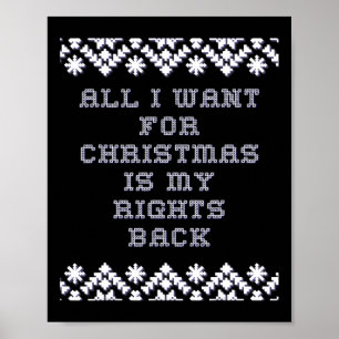 Poster Humour politique de Noël Citation de Noël Pro Trum