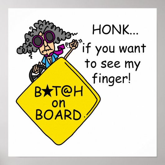 Poster Humour Road Rage (Devant)