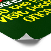 Poster Humour social de Père Noël (sombre) (Coin)