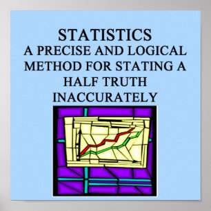 Poster HUMOUR statistique STATISTIQUE
