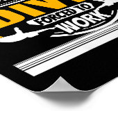 Poster Humour sur la vie de femme plongeur Onate Équilibr (Coin)