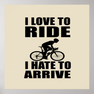 Poster Humour VTT - Citation de cyclisme - Cyclisme drôle