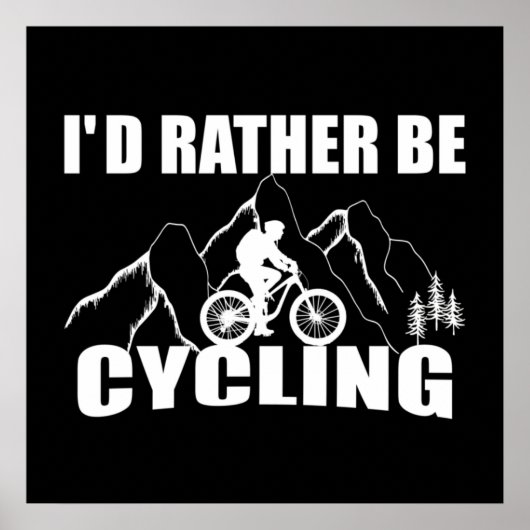 Poster Humour VTT - Cyclisme Drôle (Devant)