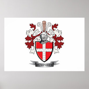 Poster Humphrey Family Crest Coat of Arms