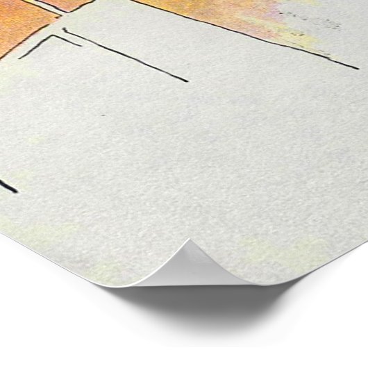 Poster Humpty Dumpty assis sur un mur (Coin)