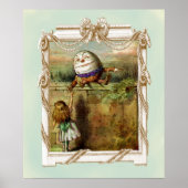 Poster Humpty Dumpty et Alice (Devant)