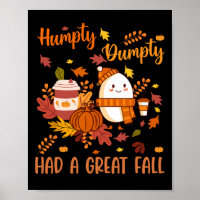 Humpty Funny Dumpty A Eu Une Grande Automne Heureu