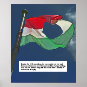 Poster Hungarian Flag of the Revolution