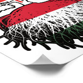 Poster Hungary Affarian Canadian Canada Tree Roots Flag (Coin)