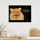 Poster Hungry Talking Cat haiku (Cuisine)