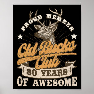 Poster Hunter 80e Anniversaire Old Bucks Club 80 Ans De A
