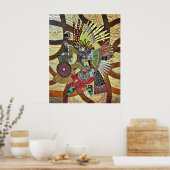 Poster Hunter biden abstrait couleur (Cuisine)