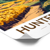 Poster Hunter Valley Australie Illustration Travel Art (Coin)