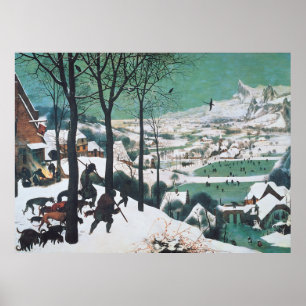 Poster Hunters in the Snow by Pieter Bruegel
