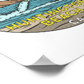 Poster Huntington Beach California Vintage (Coin)